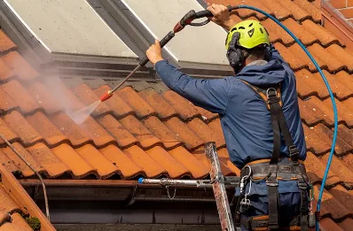 Démoussage et hydrofuge de toiture à Melrand